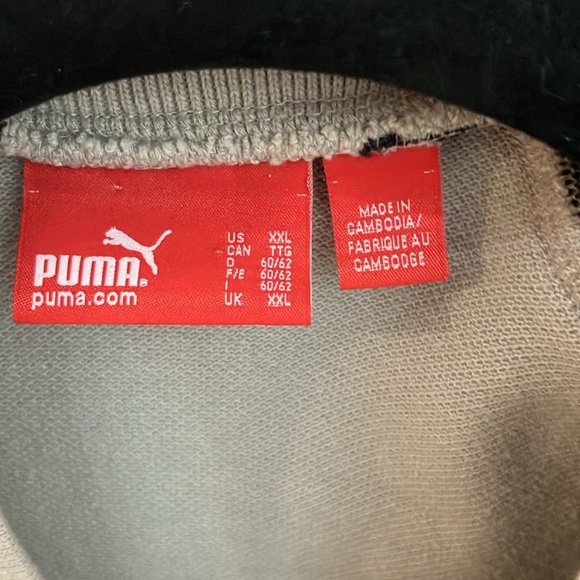 Men’s Puma zip up cardigan jacket XXL gray, black and pink - Picture 2 of 6